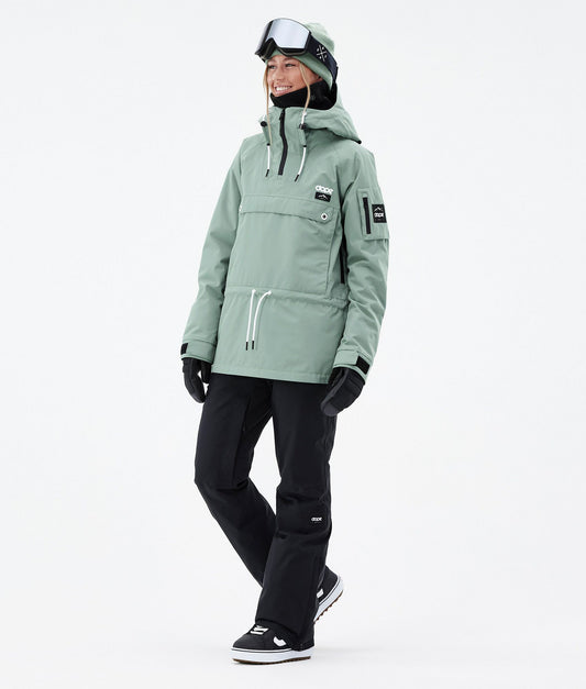 Snowboard Jacket Women Faded Green