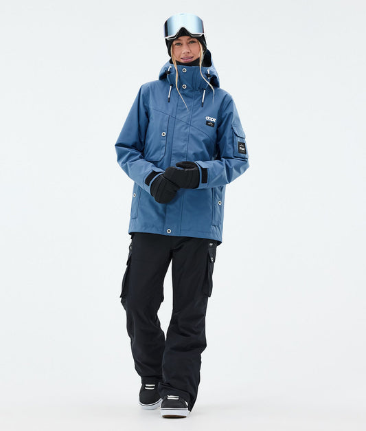 Snowboard Jacket Women Blue Steel