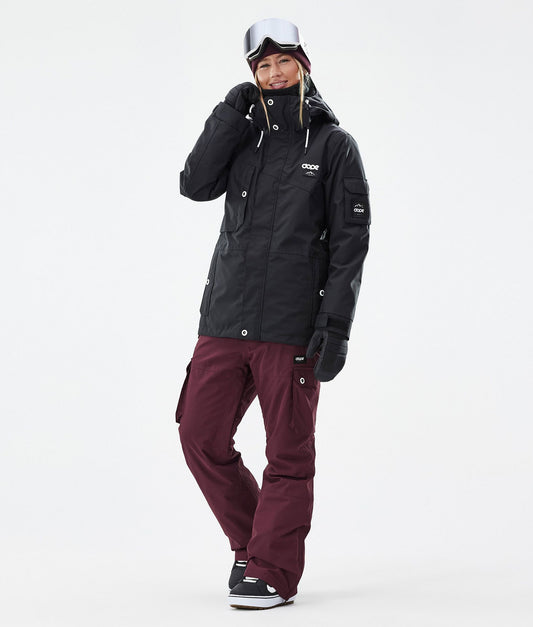 Snowboard Pants Women Burgundy