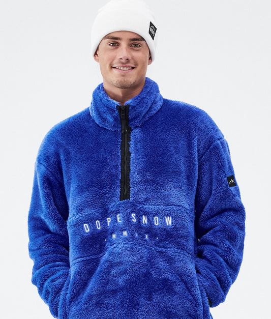 Fleece Sweater Men Cobalt Blue