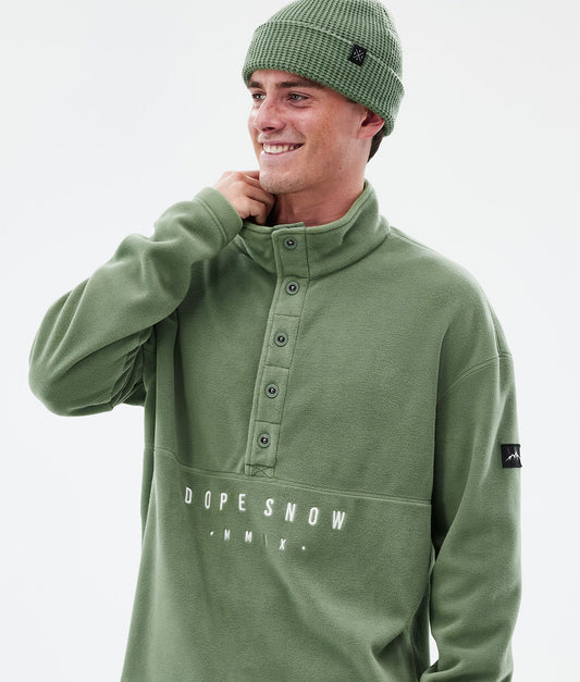 Fleece Sweater Men Moss Green