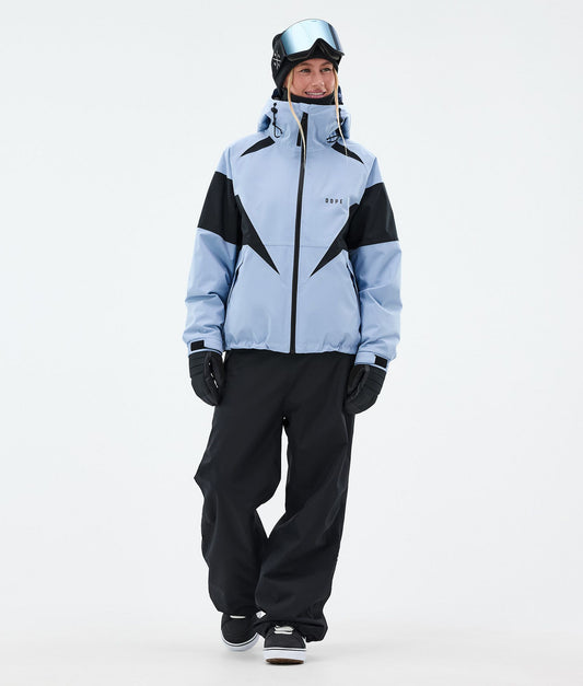Snowboard Jacket Women Spike Light Blue/Black