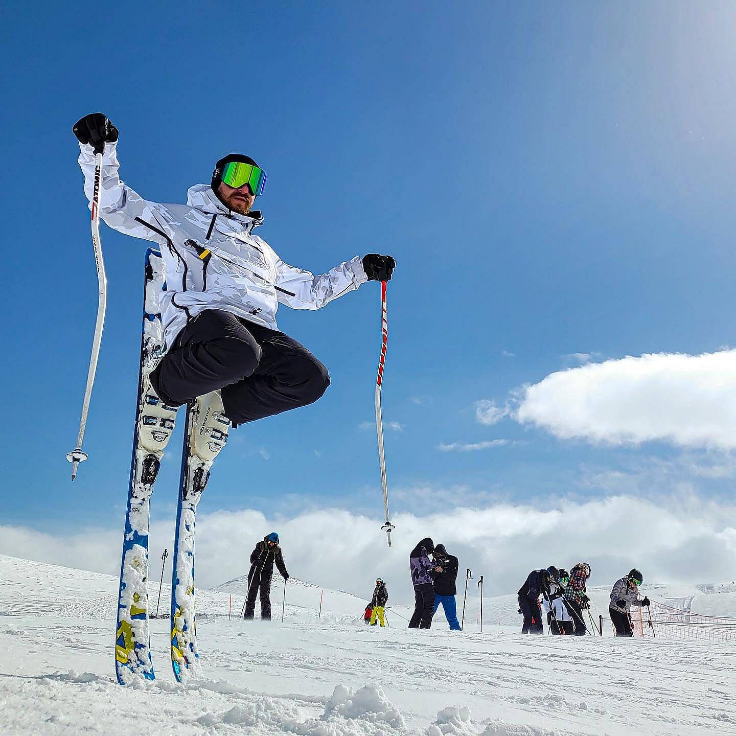 Snowboard Jacket Men Grey Camo