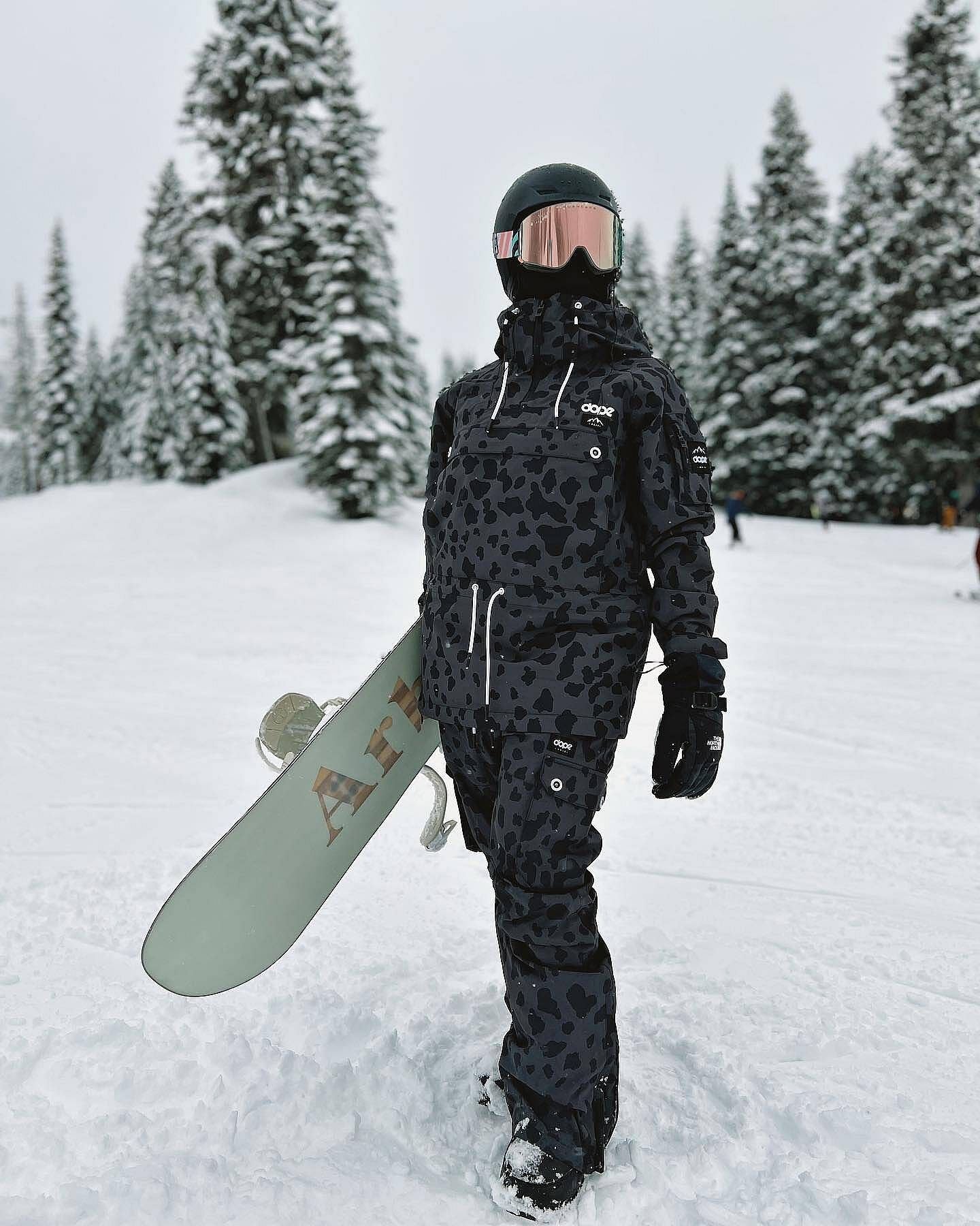 Snowboard Jacket Women Dots Phantom
