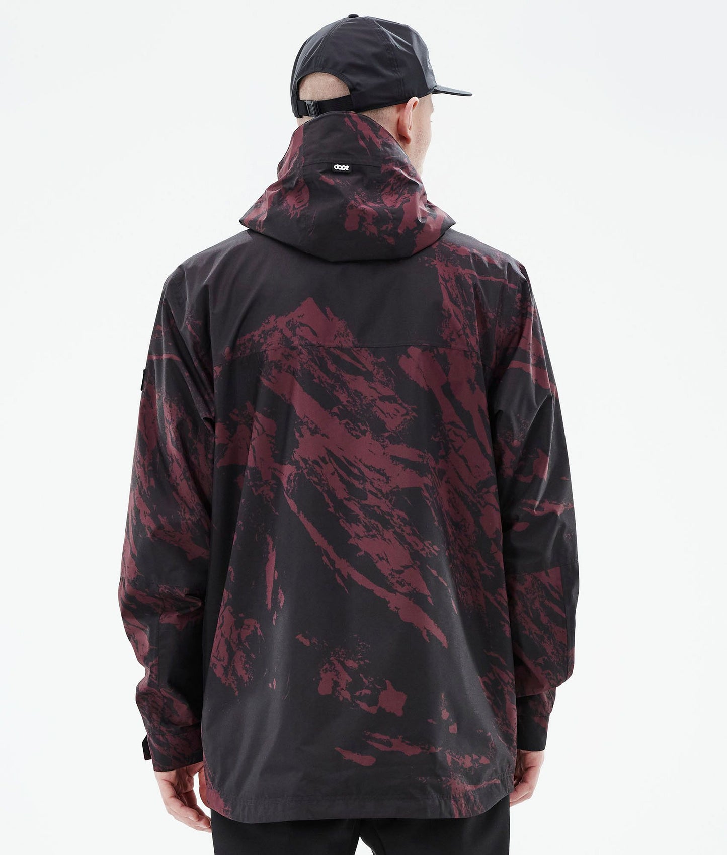 Outdoor Jacket Men Paint Burgundy