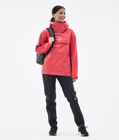 Rain Jacket Women Coral