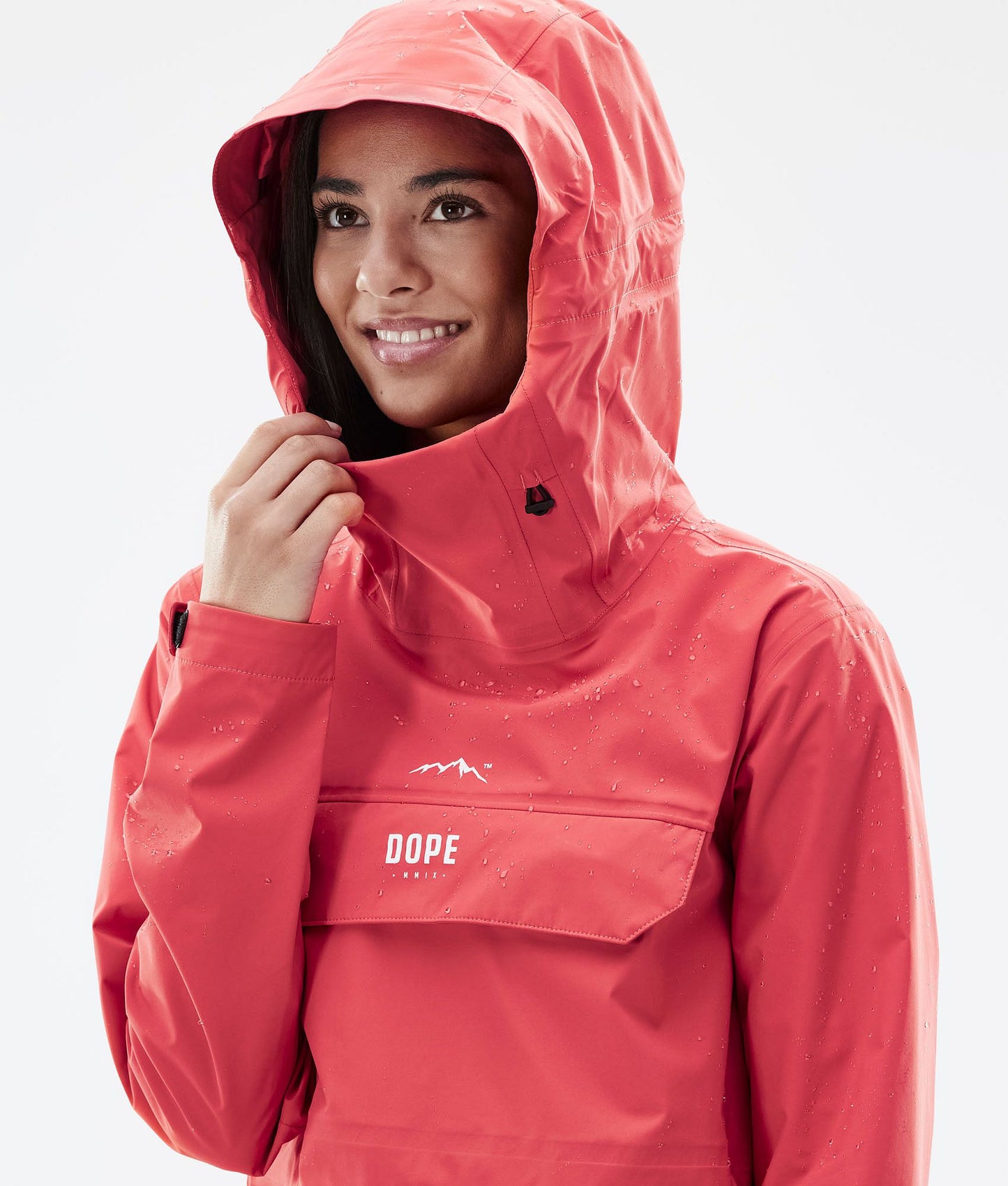 Rain Jacket Women Coral