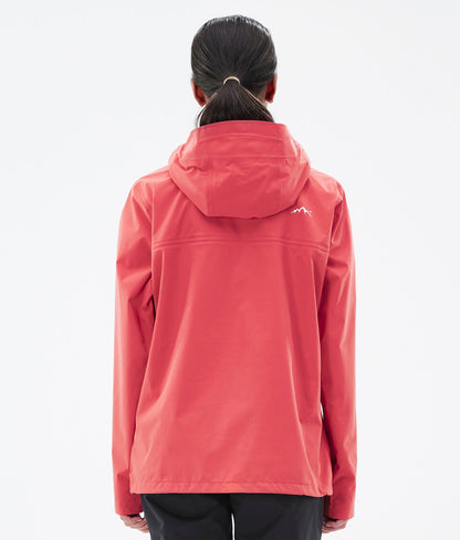 Rain Jacket Women Coral