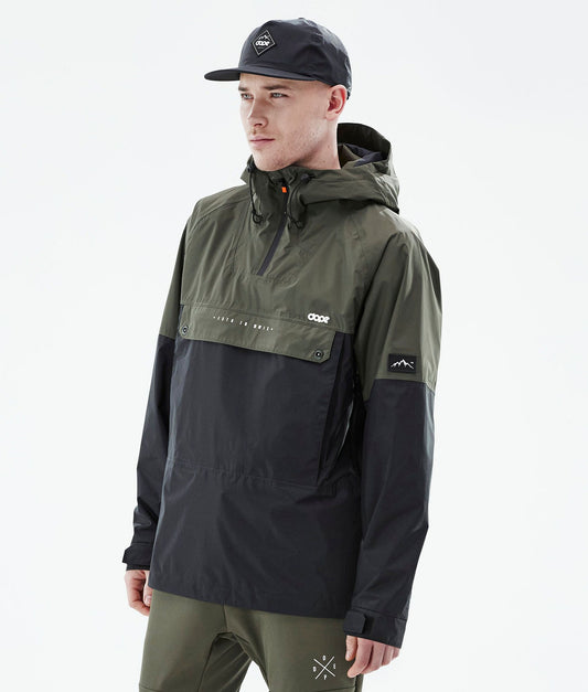 Outdoor Jacket Men Olive Green/Black