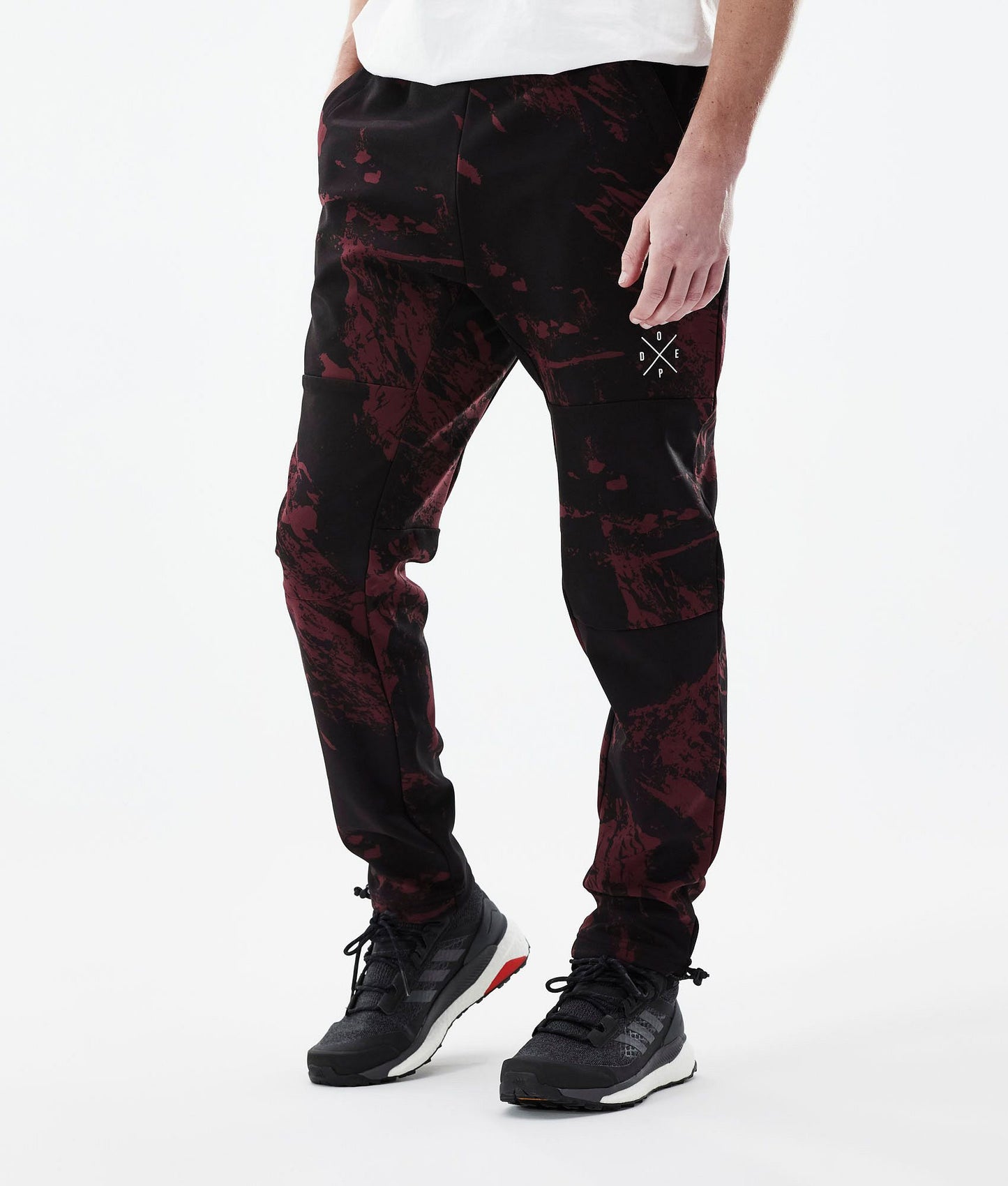 Outdoor Pants Men Paint Burgundy