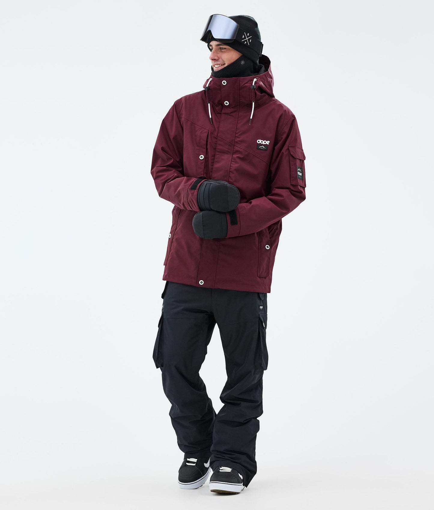 Snowboard Jacket Men Burgundy