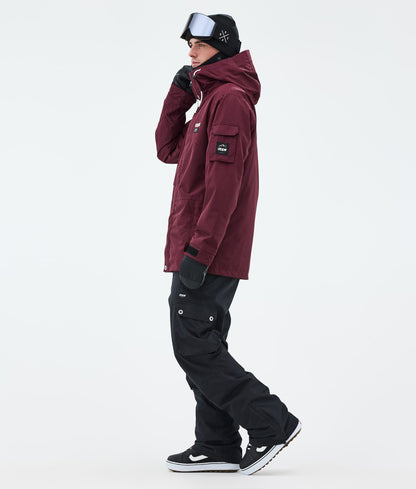 Snowboard Jacket Men Burgundy