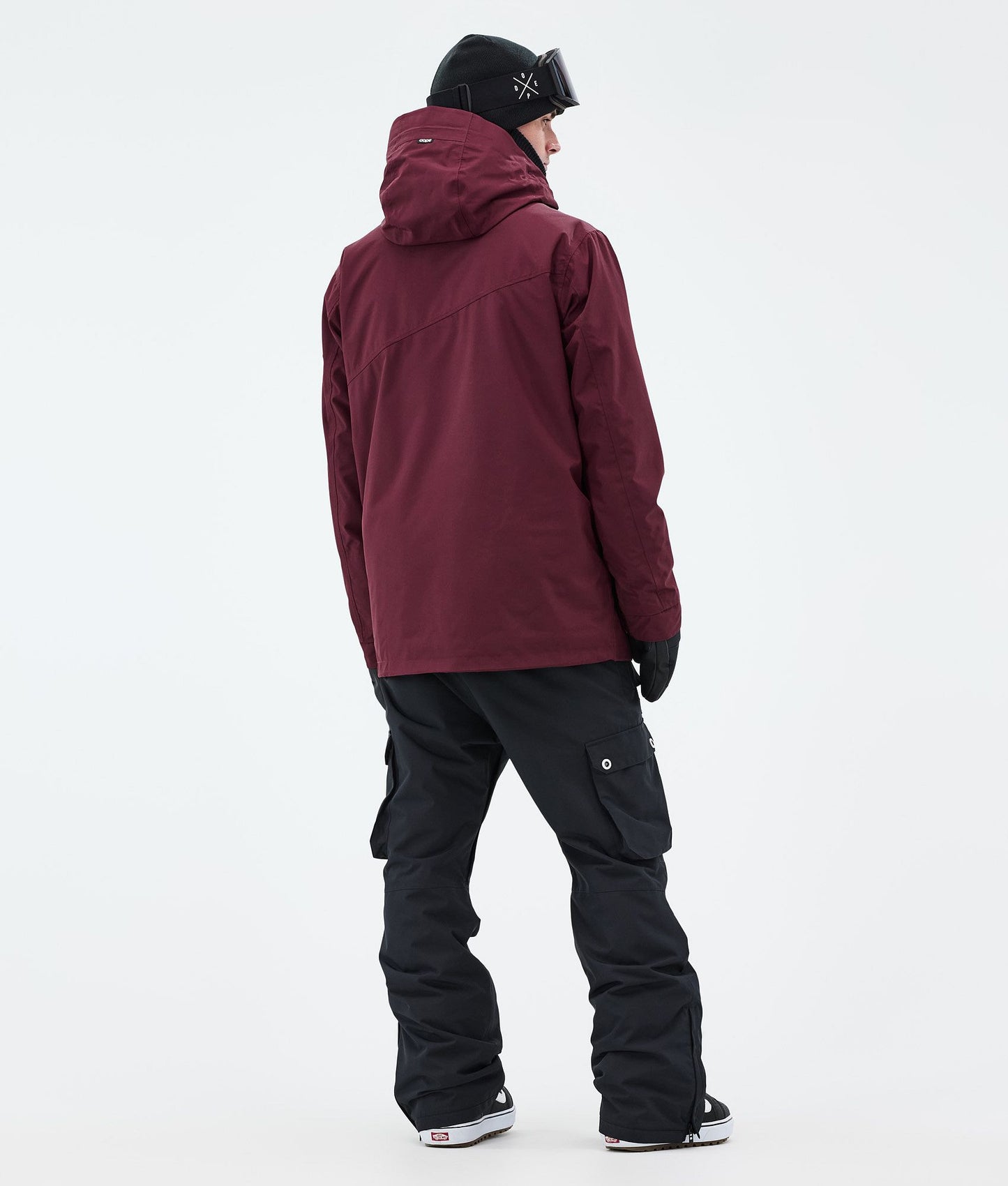 Snowboard Jacket Men Burgundy