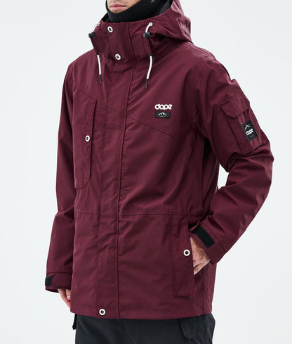 Snowboard Jacket Men Burgundy