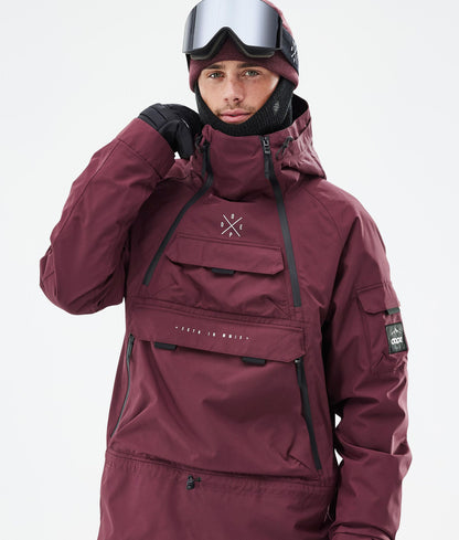 Snowboard Jacket Men Burgundy