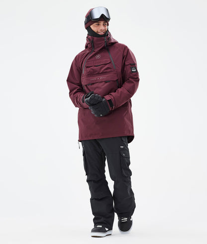 Snowboard Jacket Men Burgundy