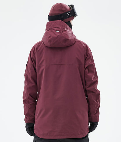 Snowboard Jacket Men Burgundy