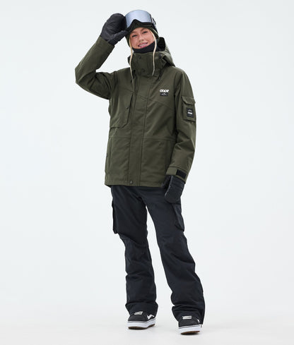 Snowboard Jacket Women Olive Green