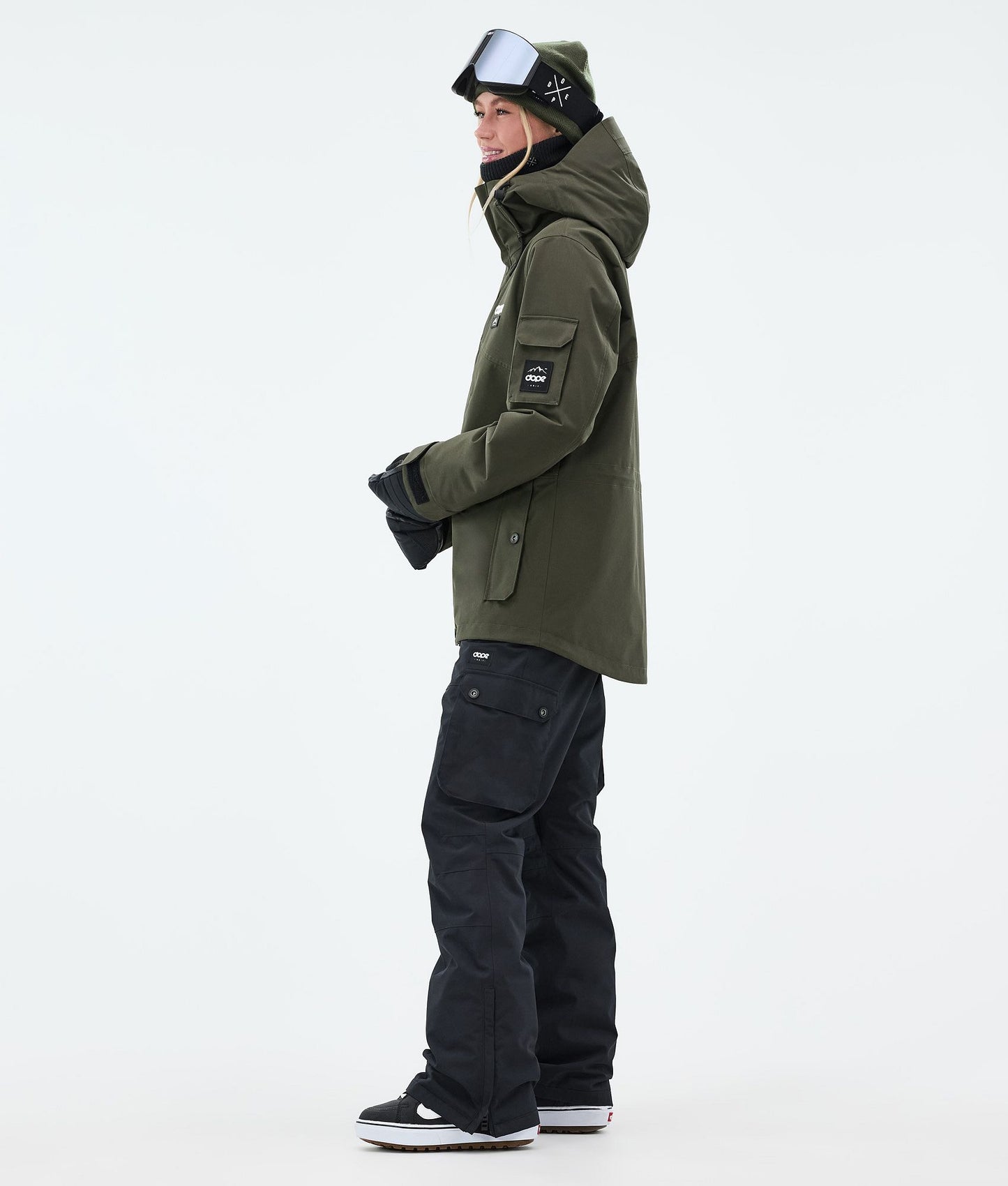 Snowboard Jacket Women Olive Green