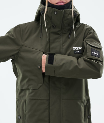 Snowboard Jacket Women Olive Green