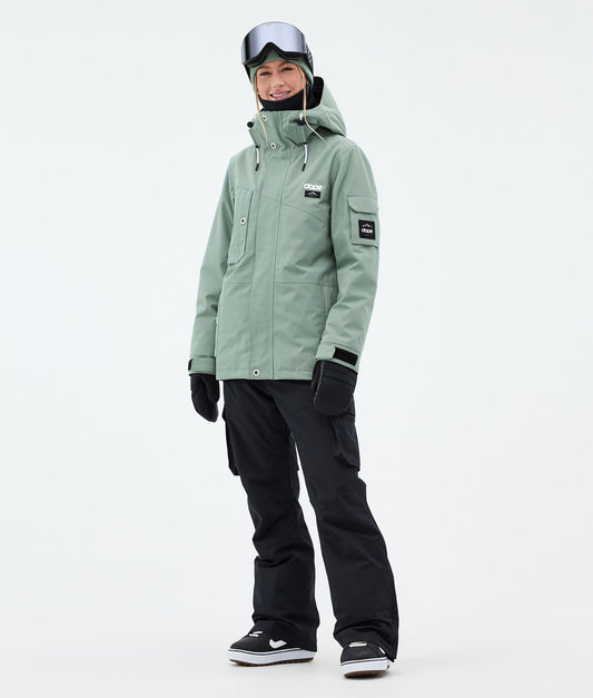 Snowboard Jacket Women Faded Green