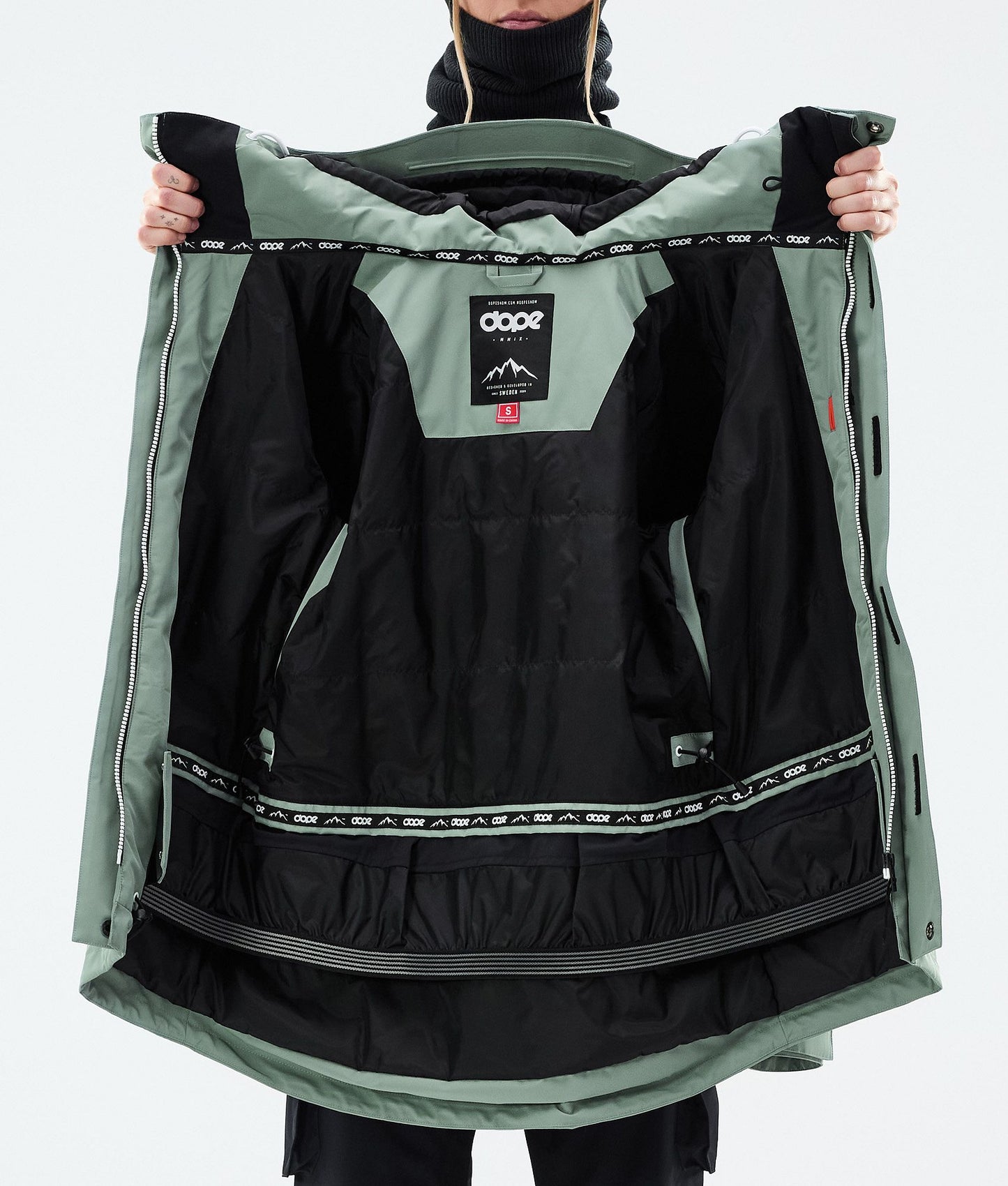 Snowboard Jacket Women Faded Green