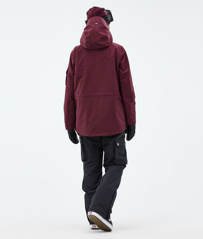 Snowboard Jacket Women Burgundy