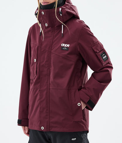 Snowboard Jacket Women Burgundy