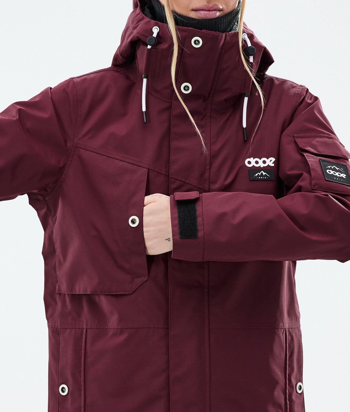 Snowboard Jacket Women Burgundy