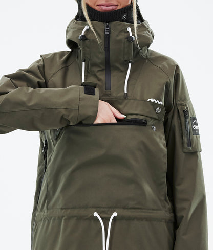 Snowboard Jacket Women Olive Green