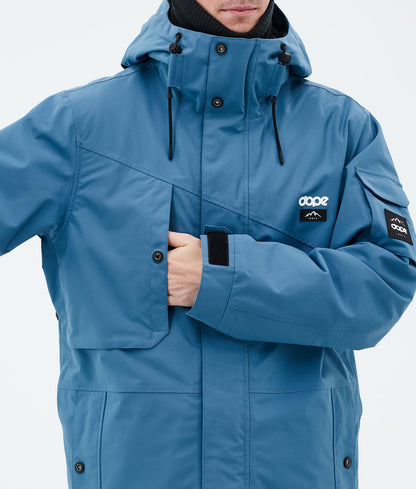 Snowboard Jacket Men Blue Steel