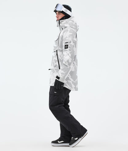 Snowboard Jacket Men Grey Camo