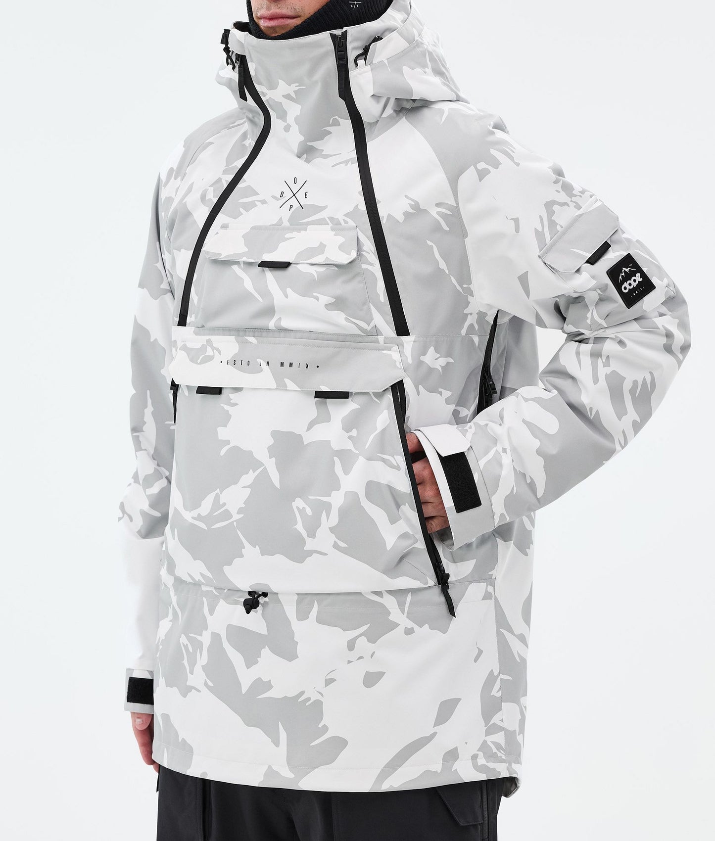 Snowboard Jacket Men Grey Camo