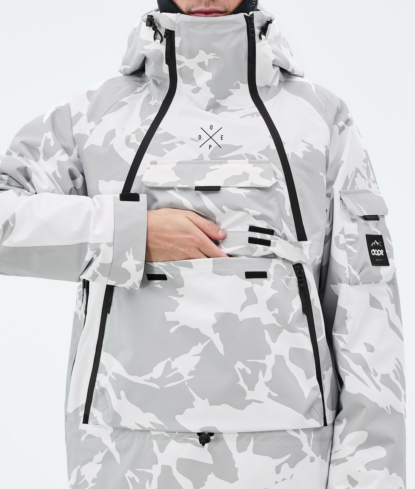 Snowboard Jacket Men Grey Camo