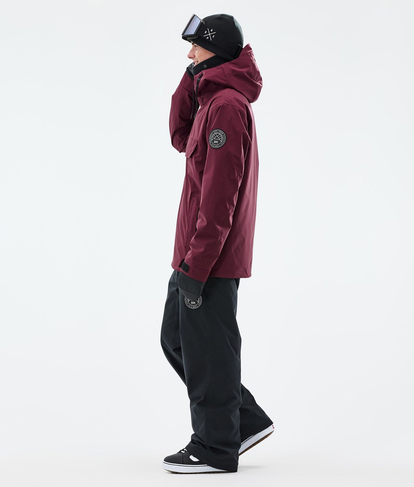 Snowboard Jacket Men Burgundy