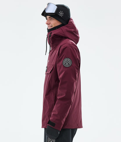 Snowboard Jacket Men Burgundy