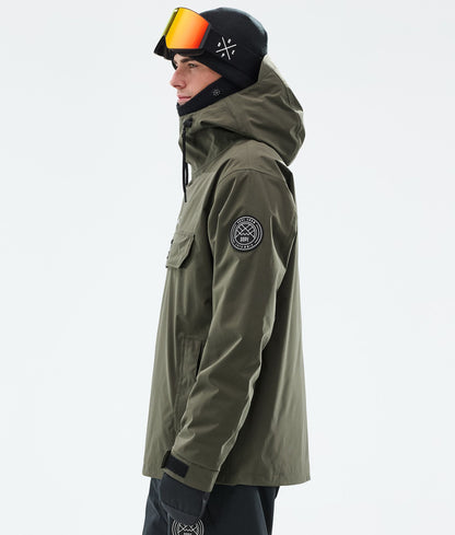 Snowboard Jacket Men Olive Green