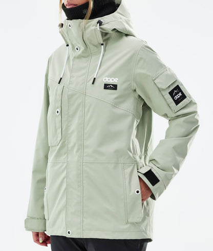Snowboard Jacket Women Soft Green