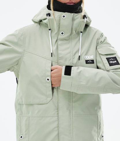 Snowboard Jacket Women Soft Green