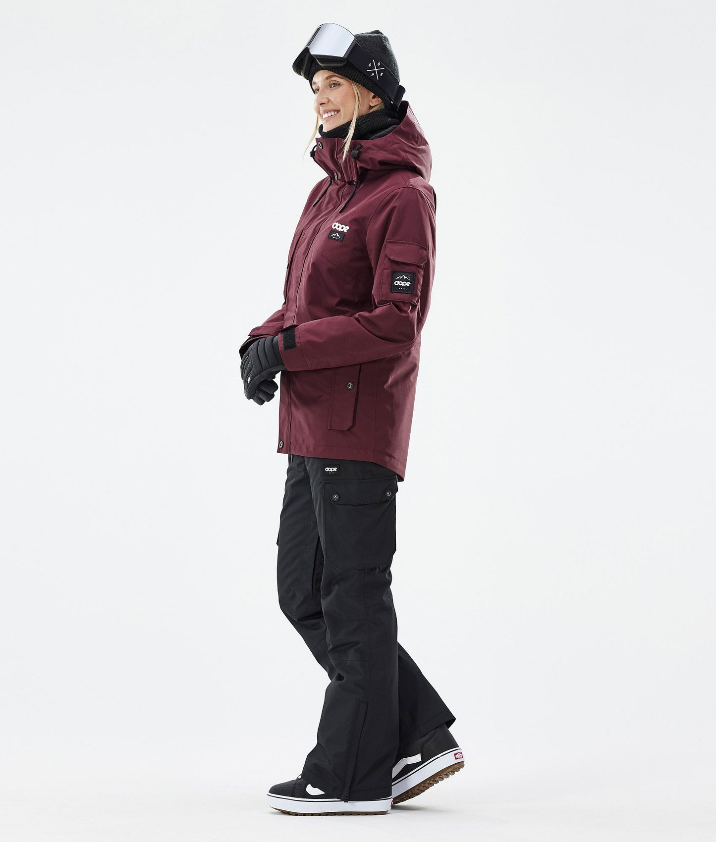 Snowboard Jacket Women Don Burgundy