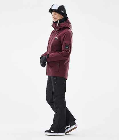 Snowboard Jacket Women Don Burgundy