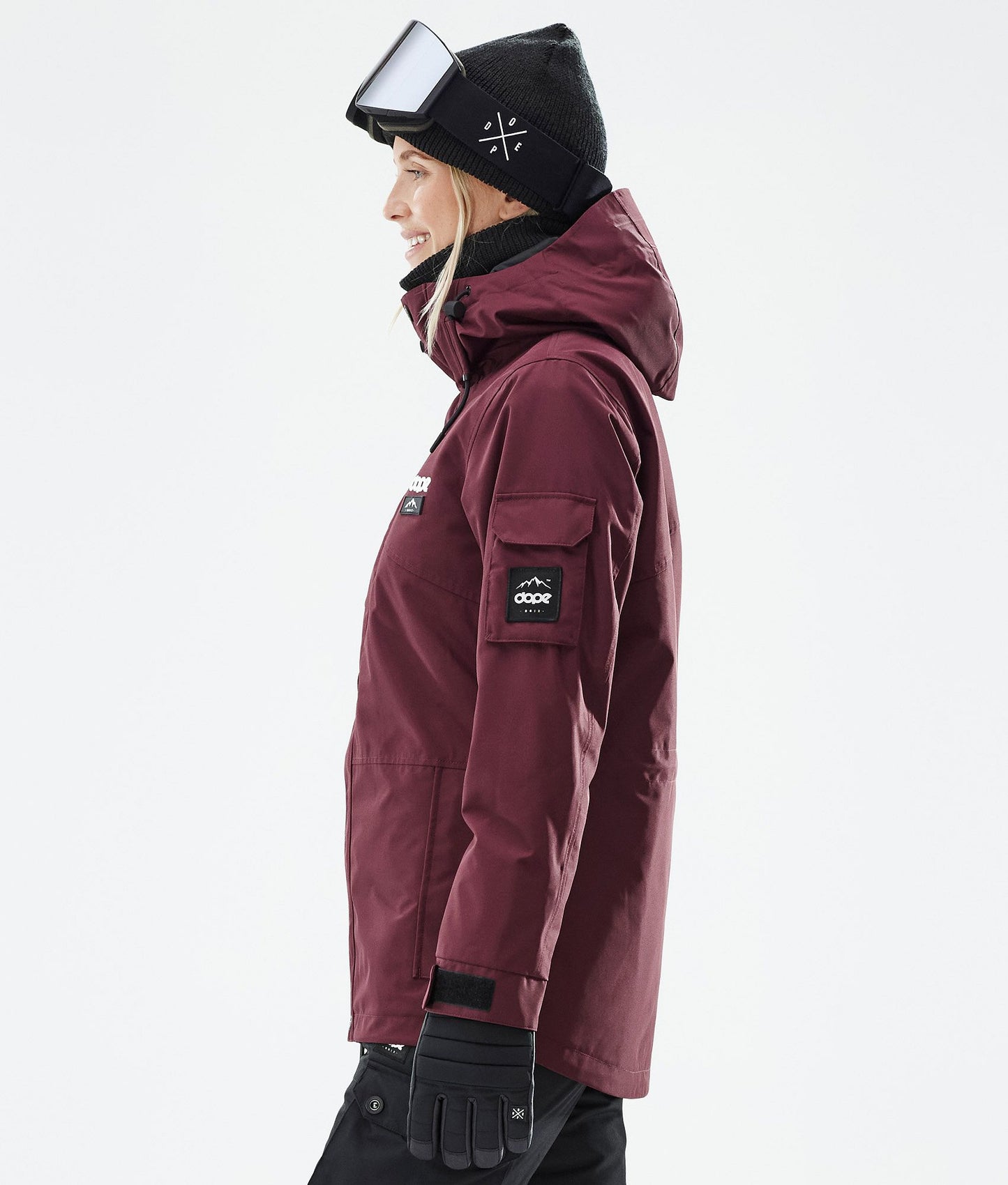 Snowboard Jacket Women Don Burgundy