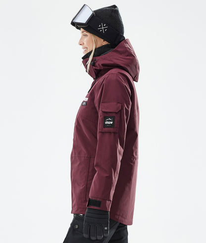 Snowboard Jacket Women Don Burgundy