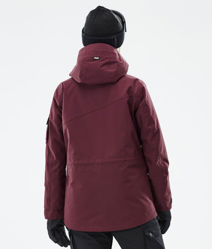 Snowboard Jacket Women Don Burgundy