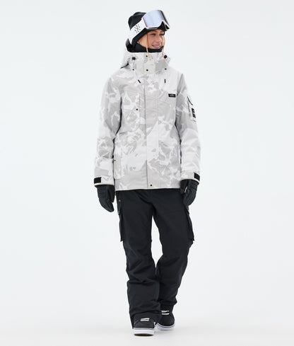 Snowboard Jacket Women Grey Camo