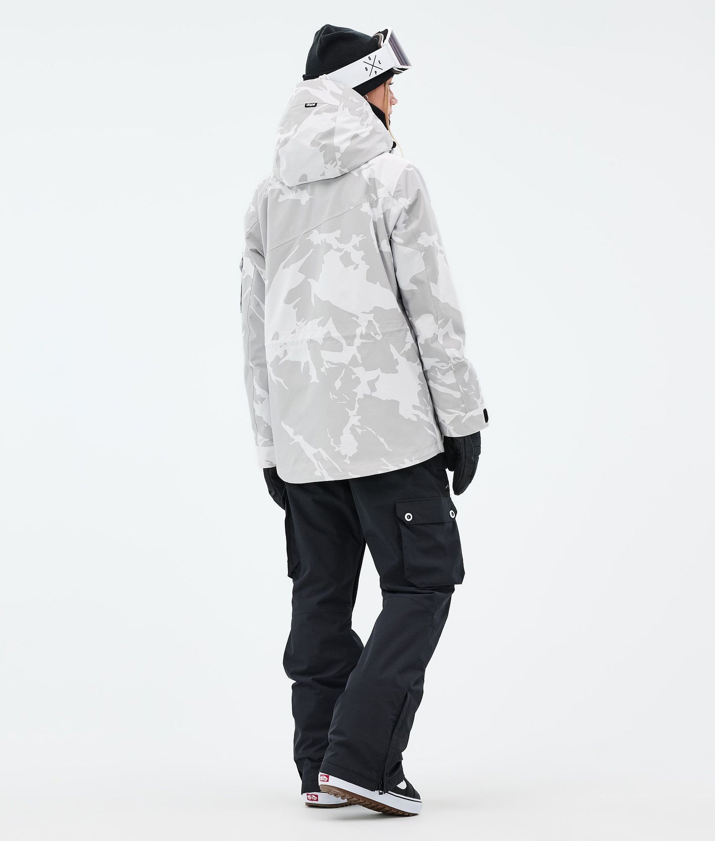 Snowboard Jacket Women Grey Camo