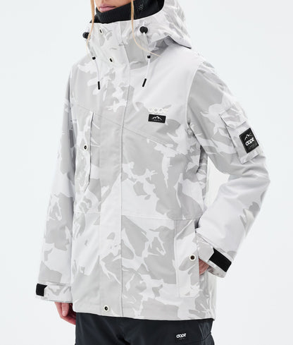 Snowboard Jacket Women Grey Camo
