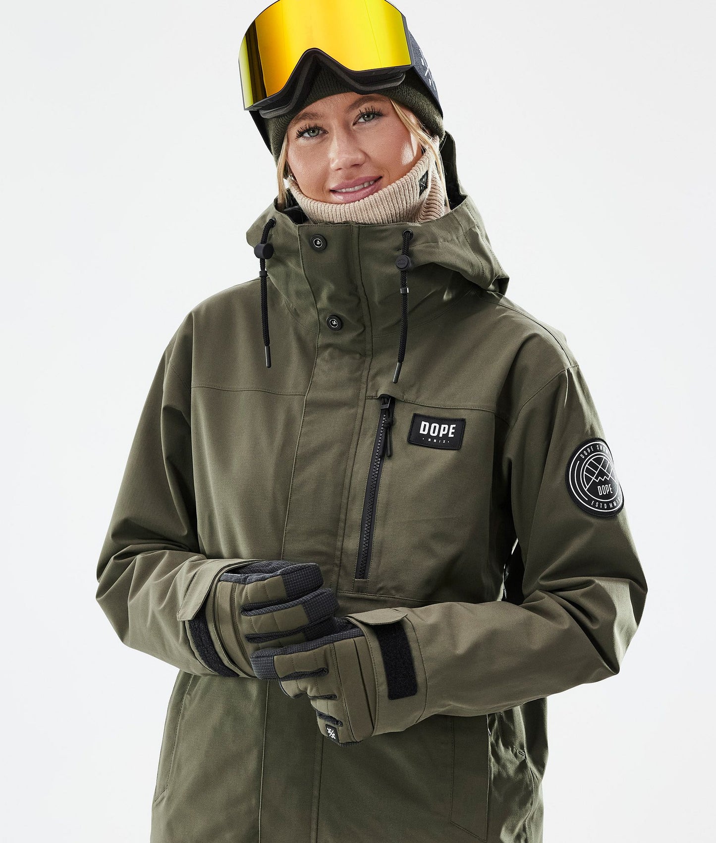 Snowboard Jacket Women Olive Green