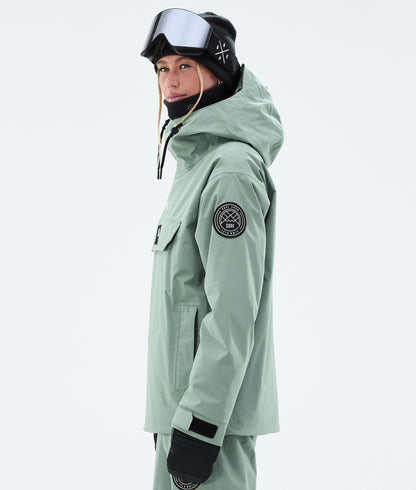 Snowboard Jacket Women Faded Green