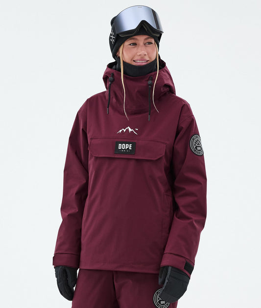 Snowboard Jacket Women Burgundy